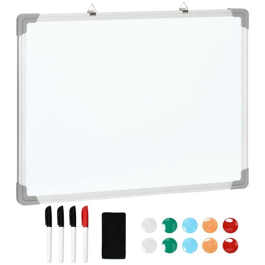HOMCOM Magnettafel Whiteboard mit 4 Markern